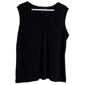 Anthony Black V Neck Cardigan Tank Top Size XL